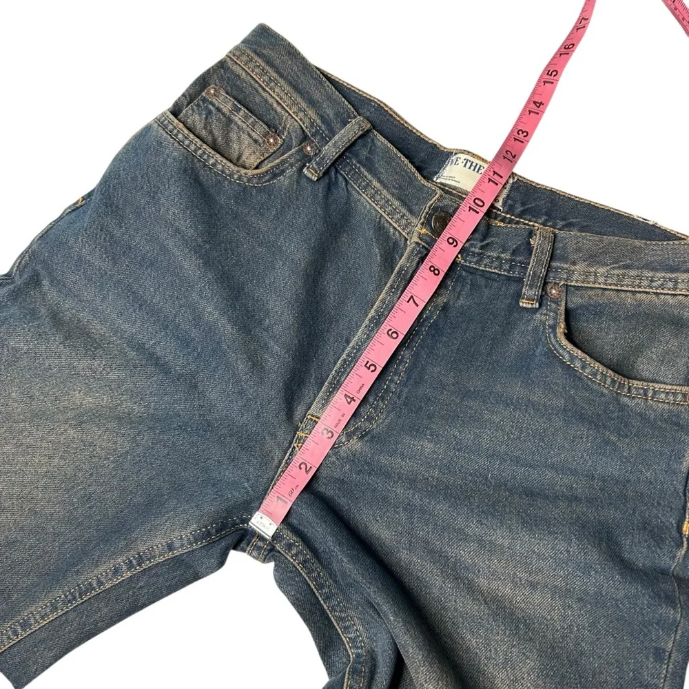 Free People We The Free Maggie Mid-Rise Straight Jeans Back Alley Wash 26